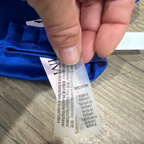 Blue Victoria Secret Push UP top, thong bottom - Picture 3 of 6